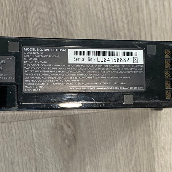 Nintendo Wii Black Console Untested (No cords) - Picture 5 of 9